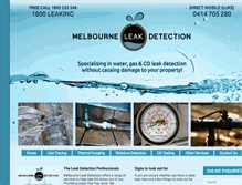 Tablet Screenshot of melbourneleakdetection.com